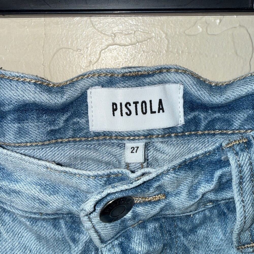 Pistola light wash Cassie straight leg button fly jeans size 27 - Picture 5 of 9